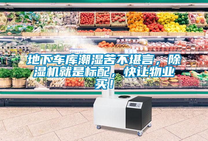 地下車庫(kù)潮濕苦不堪言，除濕機(jī)就是標(biāo)配，快讓物業(yè)買！