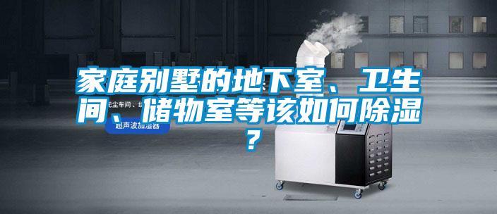 家庭別墅的地下室、衛(wèi)生間、儲(chǔ)物室等該如何除濕？