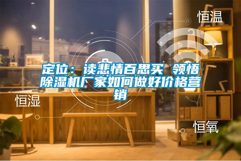 定位：讀悲情百思買 領(lǐng)悟除濕機(jī)廠家如何做好價(jià)格營(yíng)銷