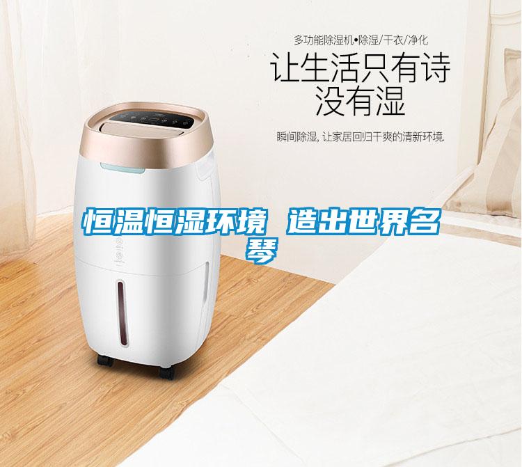 恒溫恒濕環境 造出世界名琴