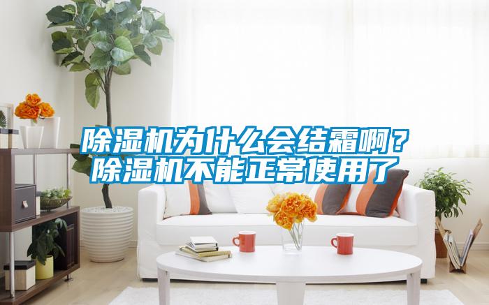 除濕機為什么會結霜啊？除濕機不能正常使用了