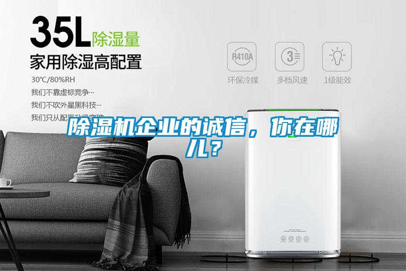 除濕機企業的誠信，你在哪兒？