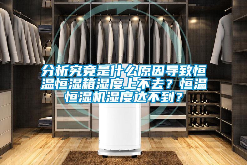 分析究竟是什么原因導致恒溫恒濕箱濕度上不去？恒溫恒濕機濕度達不到？