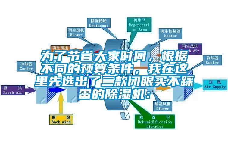 為了節省大家時間，根據不同的預算條件，我在這里先選出了二款閉眼買不踩雷的除濕機：