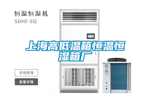 上海高低溫箱恒溫恒濕箱廠(chǎng)