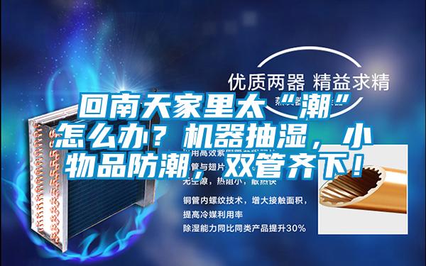 回南天家里太“潮”怎么辦？機器抽濕，小物品防潮，雙管齊下！