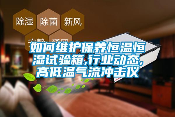 如何維護(hù)保養(yǎng)恒溫恒濕試驗箱,行業(yè)動態(tài),高低溫氣流沖擊儀