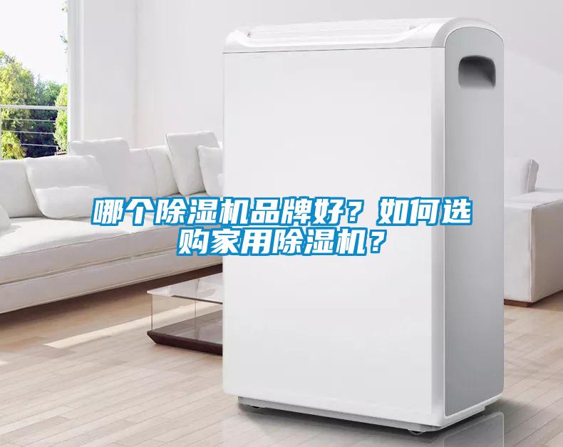 哪個除濕機品牌好？如何選購家用除濕機？