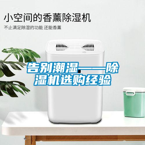 告別潮濕——除濕機(jī)選購經(jīng)驗