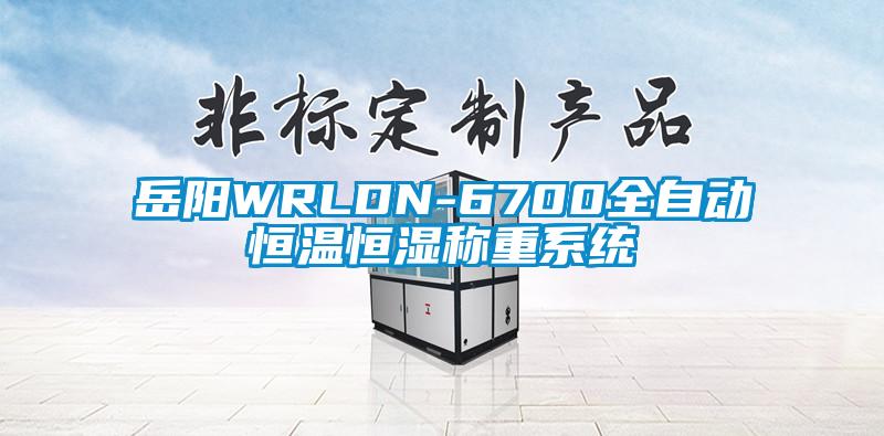 岳陽(yáng)WRLDN-6700全自動(dòng)恒溫恒濕稱(chēng)重系統(tǒng)
