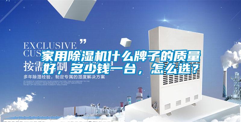 家用除濕機什么牌子的質量好，多少錢一臺，怎么選？