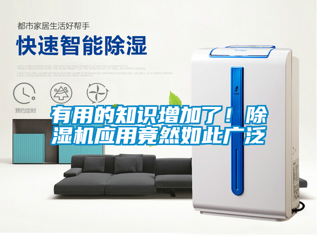 有用的知識增加了！除濕機應用竟然如此廣泛