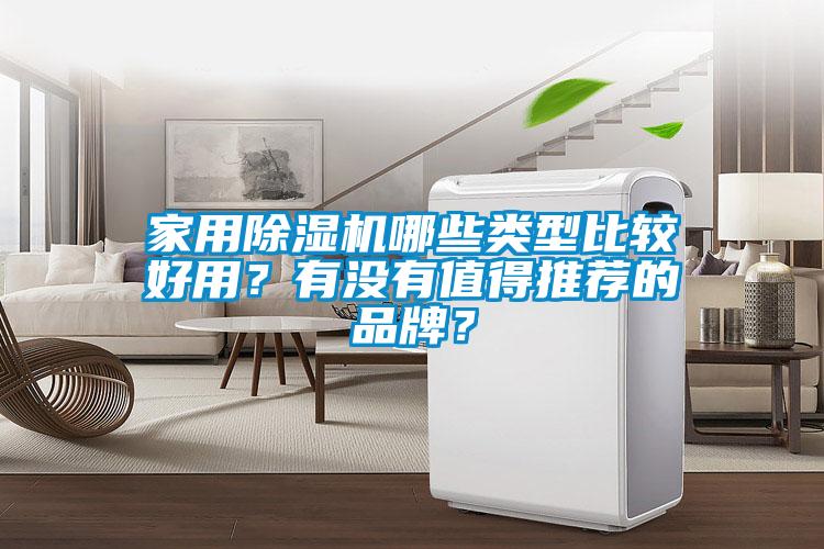 家用除濕機哪些類型比較好用？有沒有值得推薦的品牌？