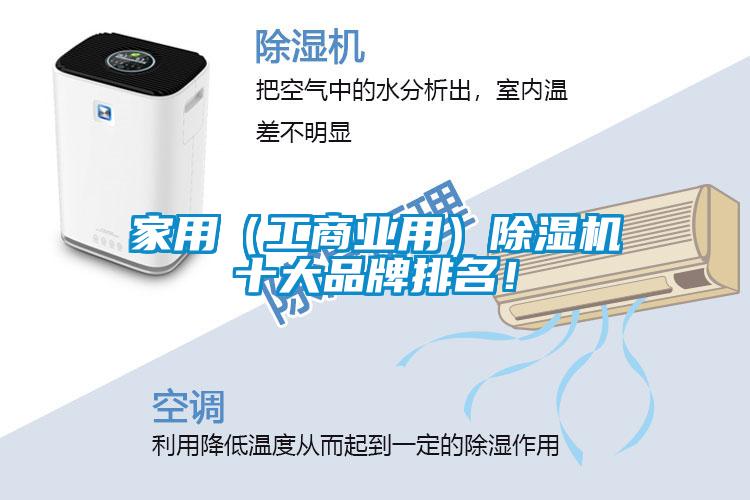 家用（工商業用）除濕機十大品牌排名！