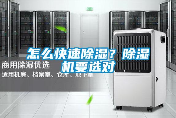 怎么快速除濕？除濕機(jī)要選對(duì)