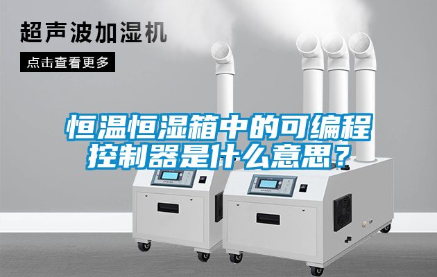 恒溫恒濕箱中的可編程控制器是什么意思？