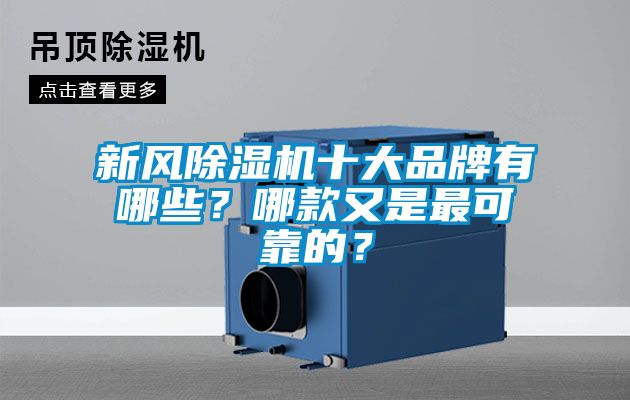 新風除濕機十大品牌有哪些？哪款又是最可靠的？