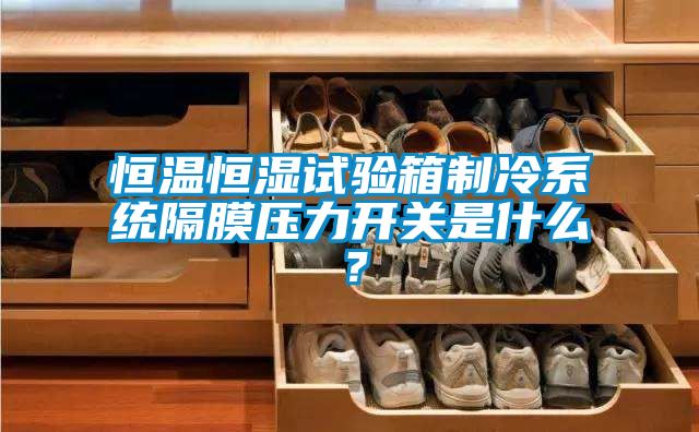 恒溫恒濕試驗箱制冷系統(tǒng)隔膜壓力開關(guān)是什么？