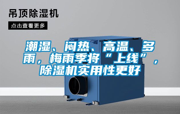 潮濕、悶熱、高溫、多雨，梅雨季將“上線”，除濕機實用性更好