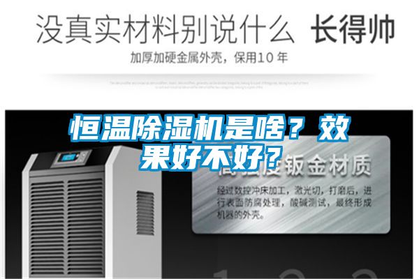 恒溫除濕機(jī)是啥？效果好不好？