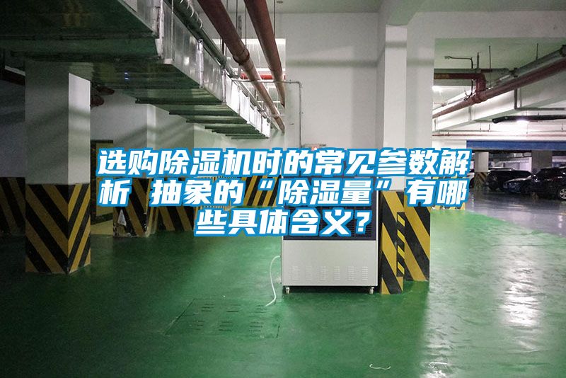 選購除濕機時的常見參數解析 抽象的“除濕量”有哪些具體含義？