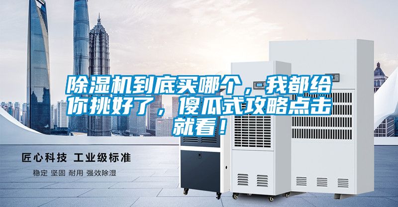除濕機到底買哪個，我都給你挑好了，傻瓜式攻略點擊就看！