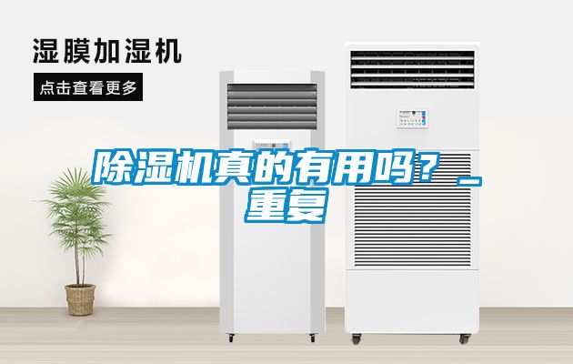 除濕機真的有用嗎？_重復