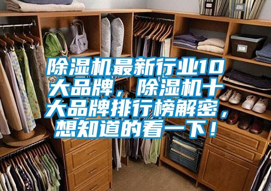 除濕機最新行業10大品牌，除濕機十大品牌排行榜解密，想知道的看一下！