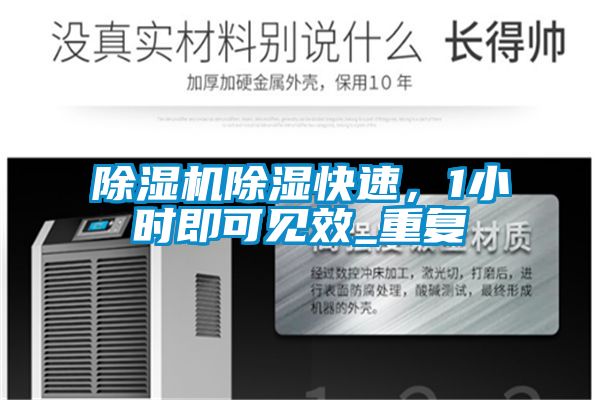 除濕機除濕快速，1小時即可見效_重復