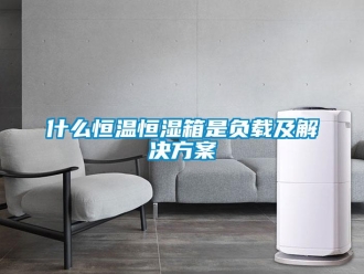 知識百科什么恒溫恒濕箱是負載及解決方案