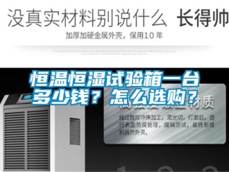 知識百科恒溫恒濕試驗箱一臺多少錢？怎么選購？