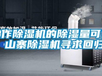 企業(yè)新聞炒作除濕機的除濕量可休 山寨除濕機尋求回歸