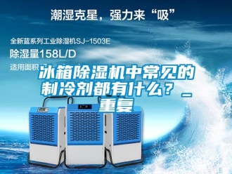 企業新聞冰箱除濕機中常見的制冷劑都有什么？_重復