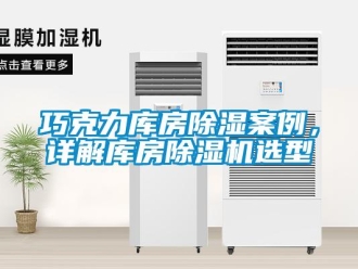 行業(yè)新聞巧克力庫房除濕案例，詳解庫房除濕機(jī)選型