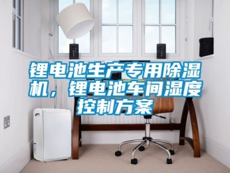 企業(yè)新聞鋰電池生產(chǎn)專用除濕機(jī)，鋰電池車間濕度控制方案