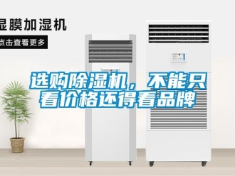 知識百科選購除濕機，不能只看價格還得看品牌
