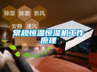 知識百科常規恒溫恒濕機工作原理