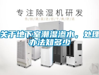 企業新聞關于地下室潮濕滲水，處理辦法知多少