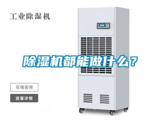 企業新聞除濕機都能做什么？