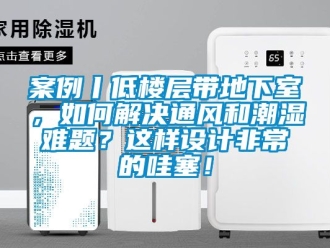 企業新聞案例丨低樓層帶地下室，如何解決通風和潮濕難題？這樣設計非常的哇塞！
