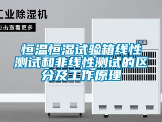 知識百科恒溫恒濕試驗(yàn)箱線性測試和非線性測試的區(qū)分及工作原理
