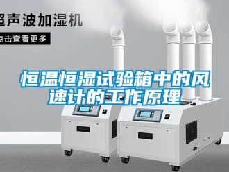 知識百科恒溫恒濕試驗(yàn)箱中的風(fēng)速計(jì)的工作原理