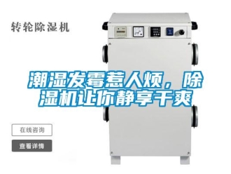 企業(yè)新聞潮濕發(fā)霉惹人煩，除濕機(jī)讓你靜享干爽