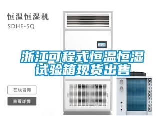 知識百科浙江可程式恒溫恒濕試驗箱現貨出售