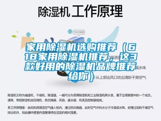 企業新聞家用除濕機選購推薦（618家用除濕機推薦，這3款好用的除濕機品牌推薦給你）
