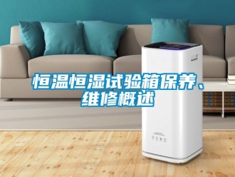 知識百科恒溫恒濕試驗箱保養、維修概述