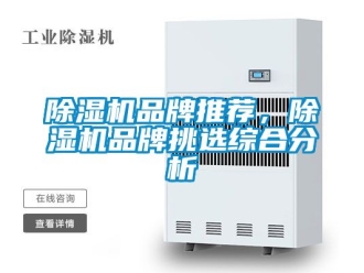 企業新聞除濕機品牌推薦，除濕機品牌挑選綜合分析