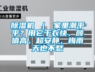企業新聞除濕機 ｜ 家里潮乎乎？用它干衣快、顏值高、超安靜，梅雨天也不愁