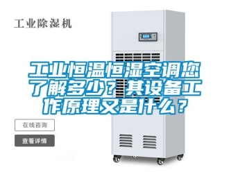 知識百科工業恒溫恒濕空調您了解多少？其設備工作原理又是什么？