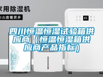 知識百科四川恒溫恒濕試驗箱供應商（恒溫恒濕箱供應商產品指標）